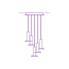 Fixtures Chandelier Cielo 5 Chandelier Outline Svg File, Free Vectors File